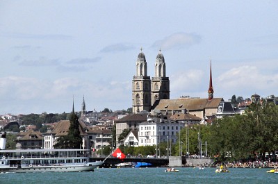 Zürichsee mit Grossmünster